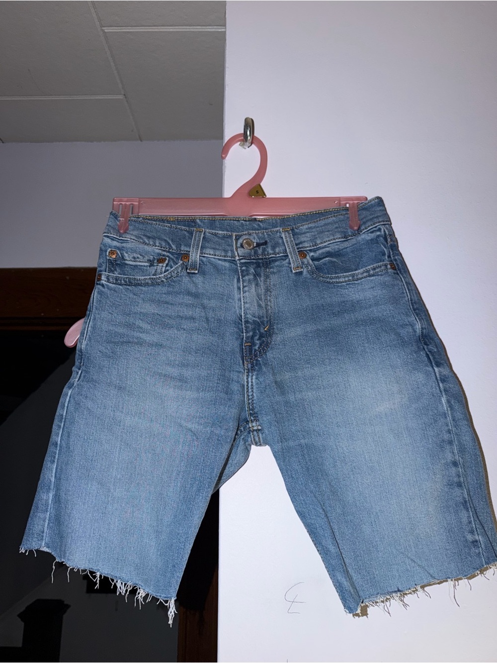 Levi's Light Blue Cutoff Jean Shorts